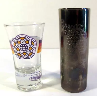 Disney Epcot 35th Anniversary 2000 Vtg Smoke Shot Glass / Tooth Pick Holder Lot • $17.75