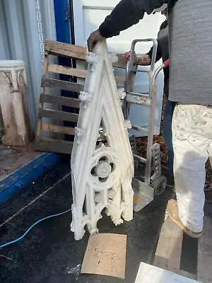 $850 • Buy Incredible Carrara Architectural Church Pediment From A Closed Church - Ac102