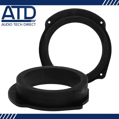 MDF Front Door 165mm 6.5  Speaker Adaptors Rings Spacers For Fiat Bravo II Croma • £19.44