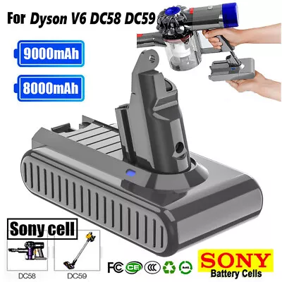 9.5Ah For Dyson V6 DC62 SV03 SV05 SV06 Handheld Vacuum Cleaner Battery 9500mah • $16.99