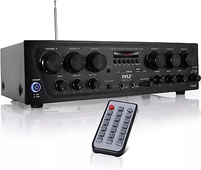 Pyle PTA62BT Digital Home Audio 6 Channel Power Amplifier Stereo Receiver 750W • $99.69
