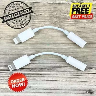 Adapter For IPhone To 3.5mm Jack Connector Cable Headphone Aux All IOS Devices • £1.94