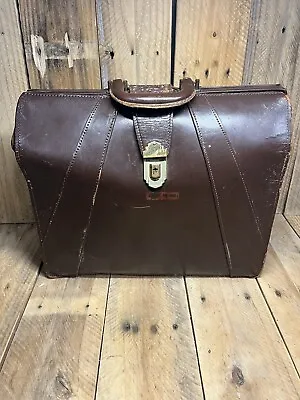 Mid-Century Bosca Vtg Leather Lawyer Executive Briefcase Doctors Bag HUGO BOSCA • $69