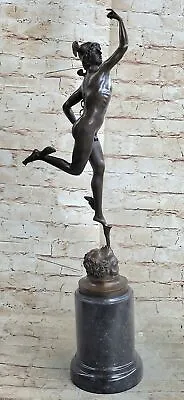 Rare Bronze Mercury Figurine Ancient Roman Museum Quality Sculpture Art Figure • $299.50