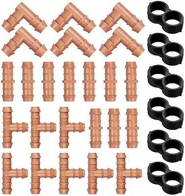 30 Pieces Irrigation Drip Irrigation Parts For 1/2 Inch Drip Irrigation Tubing  • $17.99