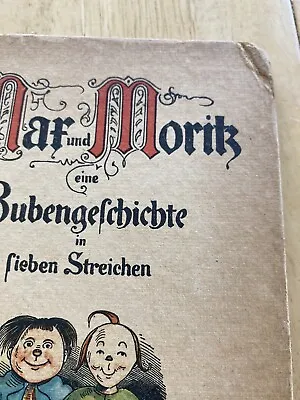 Max And Moritz Bubengeschicte In Seiben Streichen-[Juvenile History Seven Trcks] • $85
