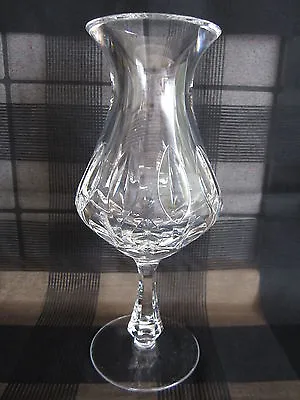 Smaller Solid Lead Crystal Vase 20cm Tall /700 Grams Heavy Glass Vase • £17.23