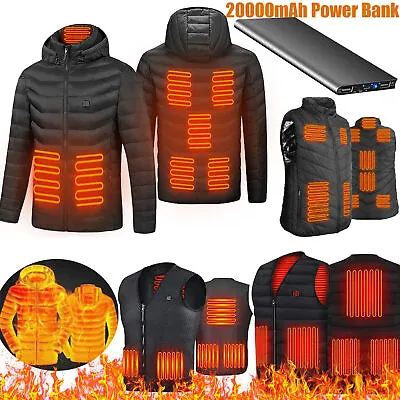 NEW Electric USB Heated Vest Jacket With Battery Men Women Heating Thermal Coat • $31.69