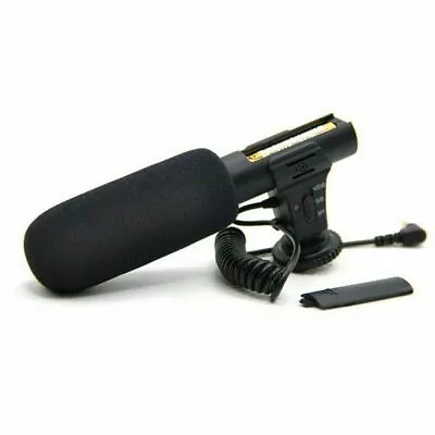 3.5mm Stereo Microphone Mic Smsung Nikon DSLR Camera Camcorder Video Smartphone • £31.04