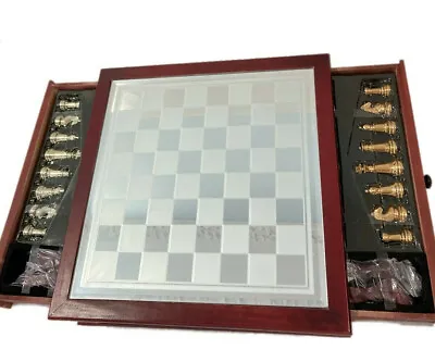 International Silver Company Versailles Chess Set W/Footed Mahogany Wood Chest • $148