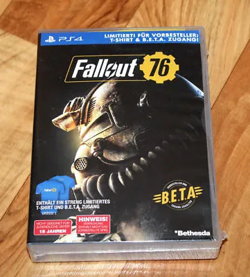 Fallout 76 Rare Limited Preorder Box T-Shirt Beta PS4 Xbox One NO GAME 2 3 4 • £60.43