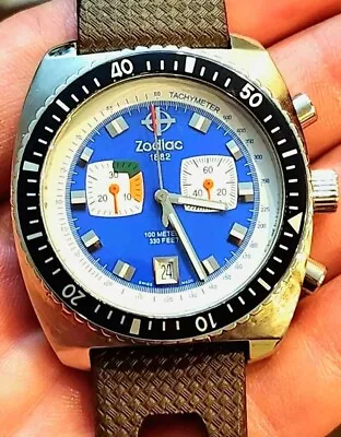 Zodiac Sea Dragon Z02212 Man's Watch Swiss Made Watch Very Rare  • $189.99