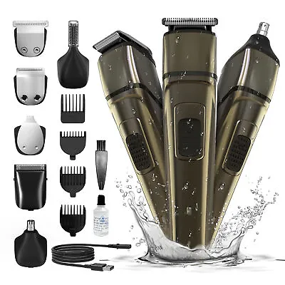 SEJOY Professional Hair Clipper Cordless Barber Beard Trimmer Shaver Haircut Kit • $32.99