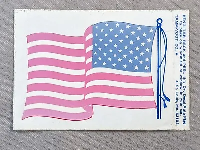 1968 GULF OIL USA American Flag Sticker Window Decal ORIGINAL VTG ULTRA RARE HTF • $4.95