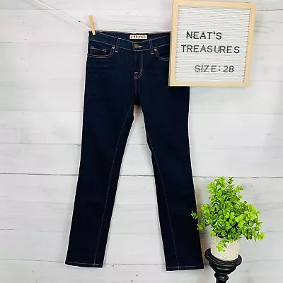 J Brand 912 PENCIL LEG DARK INK Stretch Straight Leg Denim Blue Jeans Size 28 • $27.19