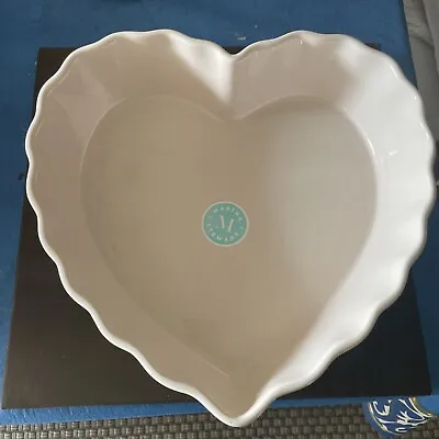 Martha Stewart Heart Shaped Deep Dish Pie Plate NWT • $22