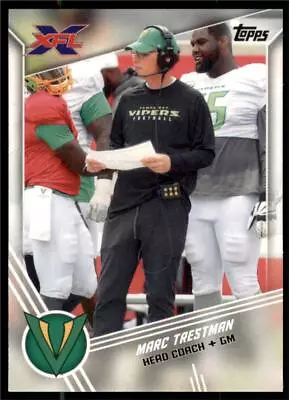 2020 XFL Base #44 Marc Trestman  - Tampa Bay Vipers • $0.99