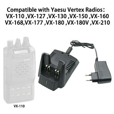 FNB-V67LI Li-ion Battery Charger VAC-10 For YAESU VERTEX FT-60R Two Way Radio • $24.99