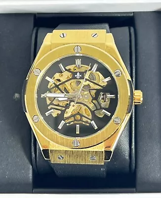 £78 • Buy Ralph Christian Watch- Prague Skeleton AUTOMATIC DELUXE Gold Model