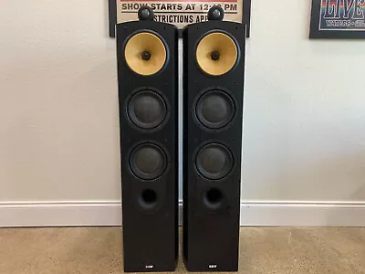 B&W Nautilus 804 Floorstanding Speakers Black Ash Free SoundAnchor Stands! • $1999.99