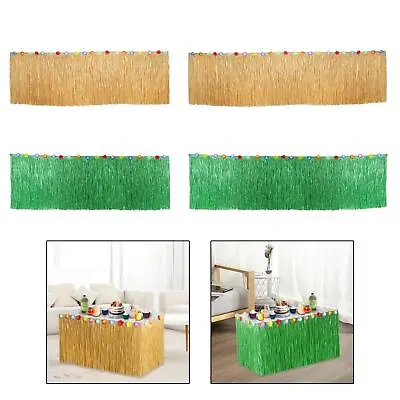 £12.98 • Buy Grass Table Skirt Photo Props Theme Party For Garden Celebration