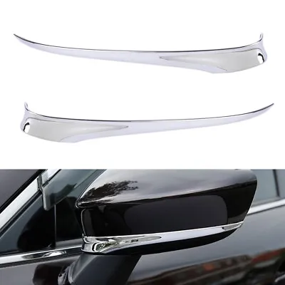 Pair Rearview Side Mirror Trim Strips Chrome Cover For Mazda 6 Atenza 2014-2017 • $14.41