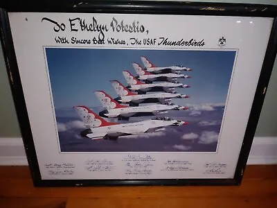 $89.99 • Buy Pueblo Co. USAF Thunderbirds SIGNED Framed Print