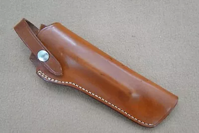 Vintage Bianchi Model 22 Single Action #1 Leather Belt Holster W/ Strap   CLEAN! • $45