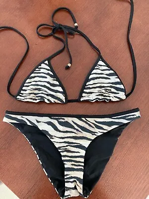 Tigerlily Reversible Zebra Bikini Size XS  (Size 8) • $40