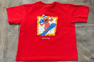 Vintage Sesame Street Shirt Snowboarding Elmo Girls Boy Size 3T BRECKENRIDGE Tee • $18.04