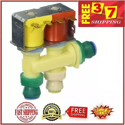 Genuine Water Inlet Valve For Whirlpool GSS30C6EYY03 WRS586FLDB00 WRS950SIAB00 • $46.99