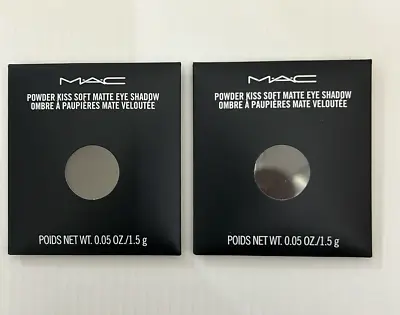 Lot 2 MAC POWDER Kiss Soft MATTE Eye Shadow GIVE A GLAM Size 1.5 G 0.05 Oz F317 • $22.49