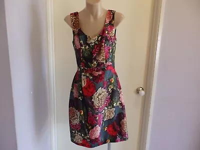 Gorgeous Review Renaissance Roses Tea Dress Size 6 - Vgc Wedding Cocktail Party • $29