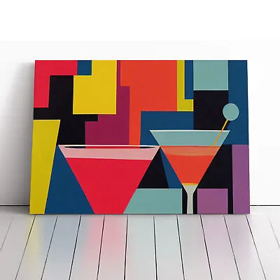 Retro Cocktail Art Vol.4 Canvas Wall Art Print Framed Picture Decor Living Room • $43.52