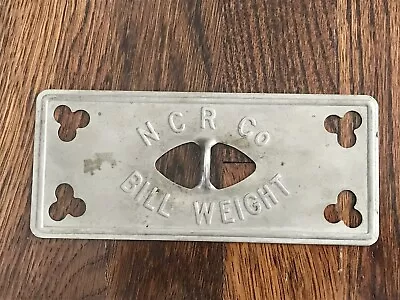 Vintage Heavy Metal Bill Weight Advertising National Cash Register Co Dayton Nc  • $45.99