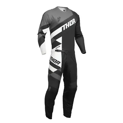Thor 2024 Sector Checker Motocross Offroad Jersey Pant Combo Black/Gray • $102.90