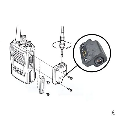 CN-8 Audio Adapter Fits For Vx VX-581 VX-582 VX-212U VXD450U Portable Radio • $5.99