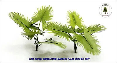 Miniature Garden Dioramas Palm Bushes Set Model 1/50 Scale.  Emg-052 • $6