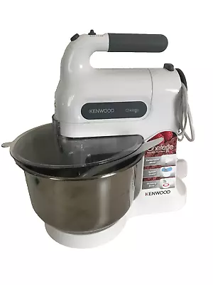 Kenwood Chefette Hand Mixer With Polished Stainless Steel Bowl 350W 3 Litre • £56.99