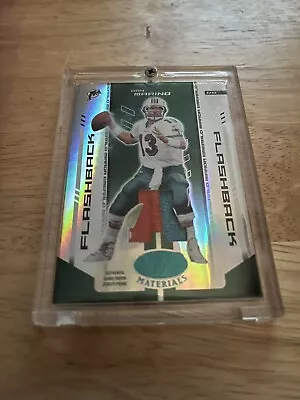 Dan Marino 2004 Leaf Certified Materials Flashback Jersey Card #3/5  Two Colored • $100