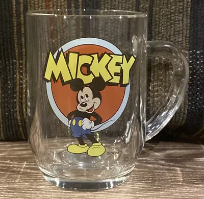 Disney Mickey Mouse Small Glass Stein • $4.99