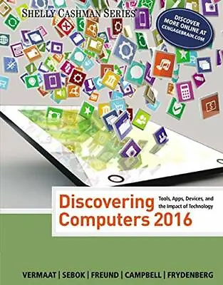 $4.49 • Buy Discovering Computers   2016  Shelly Cashman Series 