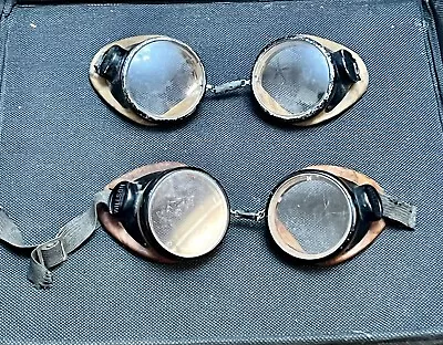 $114.70 • Buy 2 Vintage Willson Safety Glasses Aviator Goggles Sunglasses Steampunk Motorcycle