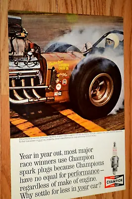 ★★1963 Bobby Vodnik Dragster Champion Plugs Original Vintage Advertisement Ad-63 • $7.99