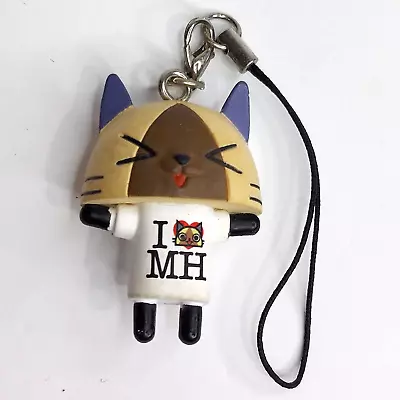 Monster Hunter 1.5  Rubber Heart Shirt Palico Felyne Figure Strap Charm • $12