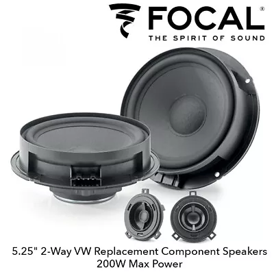 Focal IS VW 155 5.25  2-Way VW T-ROC Jetta Replacement Component Door Speakers • $191.08