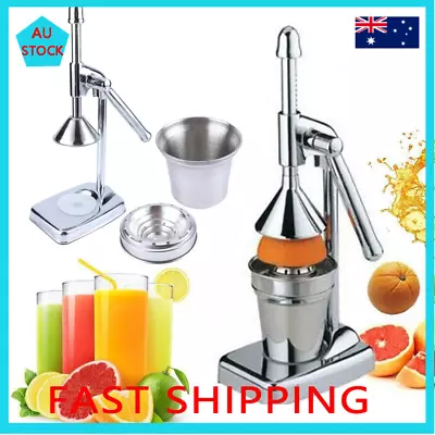 Manual Juicer Hand Juice Press Squeezer Orange Fruit Juicer Extractor Anti-rust • $27.99