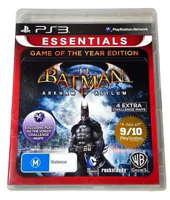 Batman: Arkham Asylum GOTY Edition Sony PS3 • $11.90