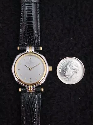 Michel Herbelin Lady's Watch Stainless Lizard Swiss ETA 7 Jewel France 16840-T12 • $369.95