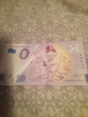SCROOGE MCDUCK Disney 0 EURO SOUVENIR Note  • £10